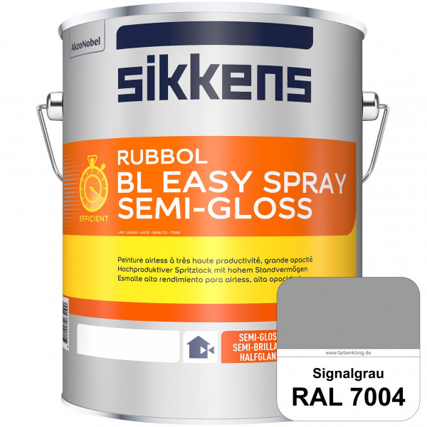 Rubbol BL Easy Spray (RAL 7004 Signalgrau) Seidenglänzender Airlesslack (außen & innen)