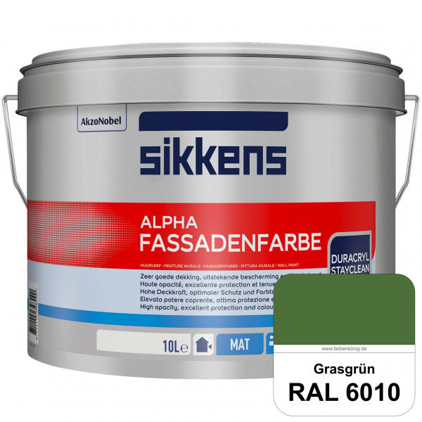 Alpha Fassadenfarbe (RAL 6010 Grasgrün)