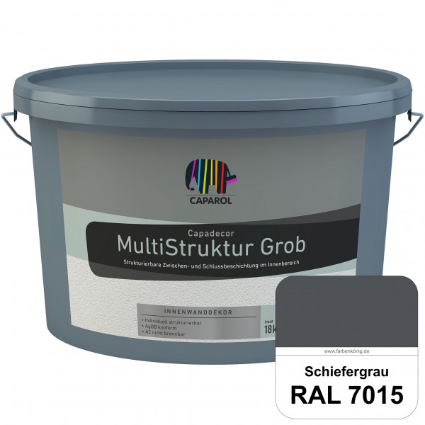 Capadecor MultiStruktur grob (RAL 7015 Schiefergrau) quarzgefüllte Zwischen- und Schlußbeschichtung