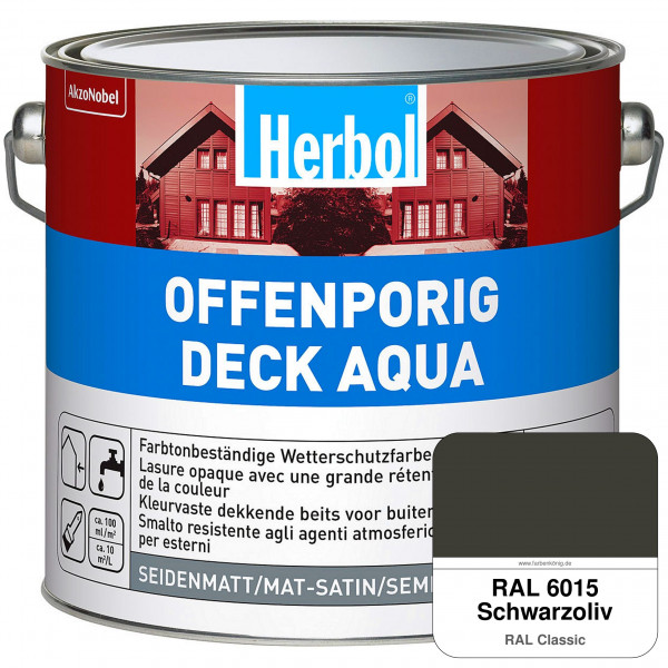 Offenporig-Deck Aqua (RAL 6015 Schwarzoliv)