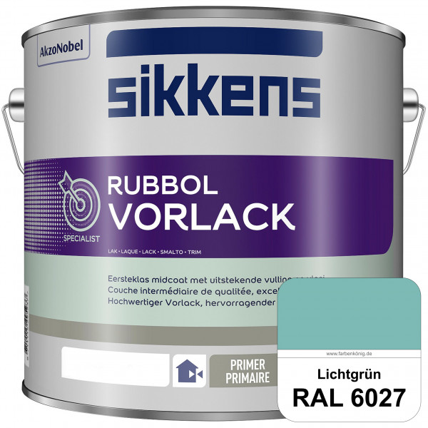 Rubbol Vorlack (RAL 6027 Lichtgrün) Aromatenfreier Vorlack der Spitzenklasse (außen & innen)
