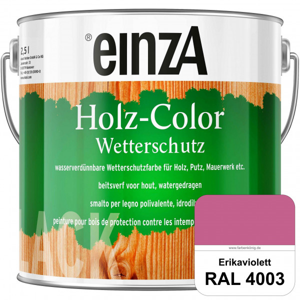 einzA Holz-Color (RAL 4003 Erikaviolett) Wetterschutzfarbe für außen