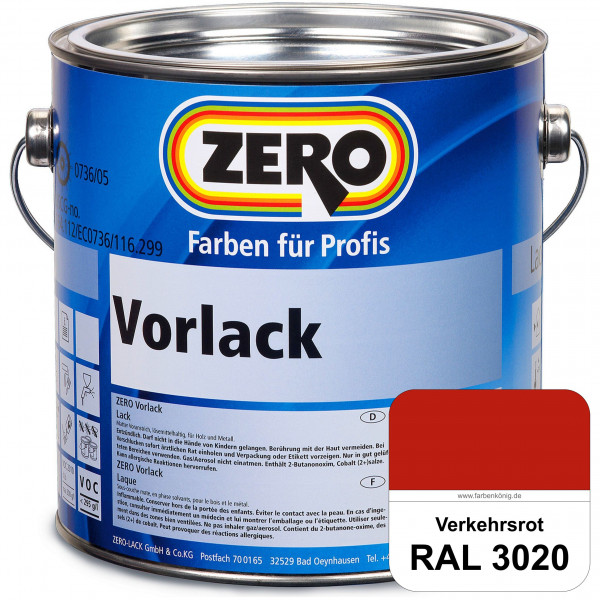 Vorlack (RAL 3020 Verkehrsrot)
