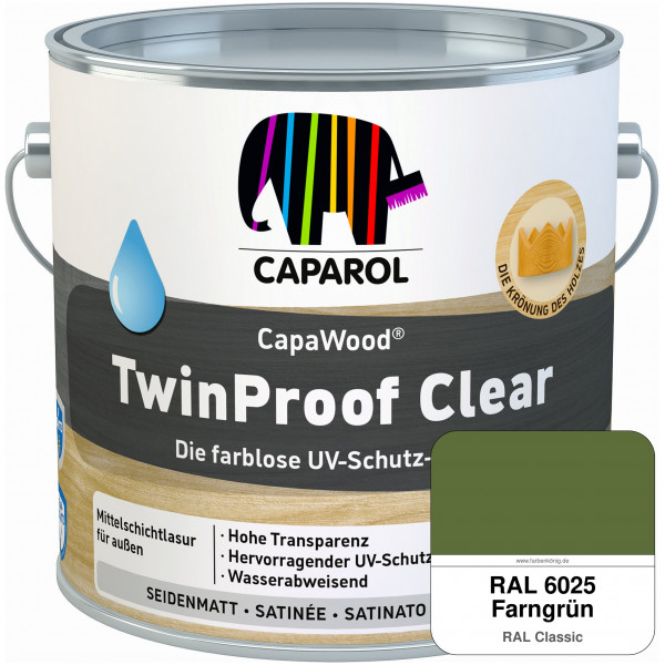 CapaWood® TwinProof Clear (RAL 6025 Farngrün) - ersetzt Capadur TwinProof