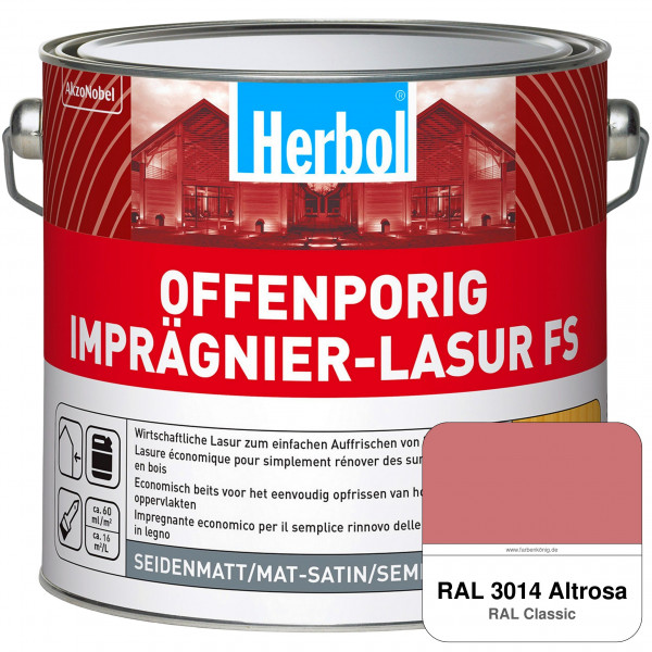 Offenporig Imprägnier-Lasur FS (RAL 3014 Altrosa)