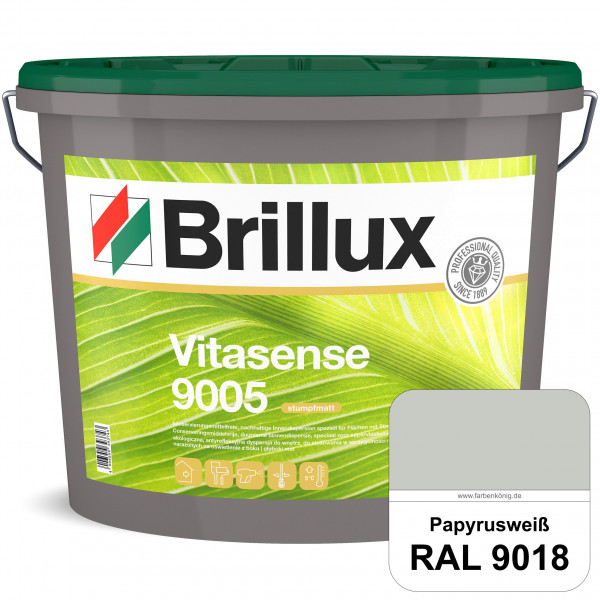 Vitasense 9005 (RAL 9018 Papyrusweiß) hoch deckende konservierungsmittelfreie und matte Innendispers