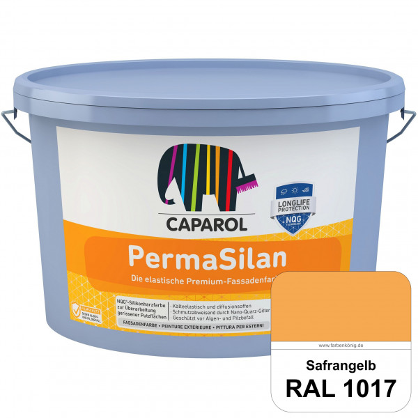 PermaSilan (RAL 1017 Safrangelb) Elastische, diffusionsoffene Fassadenfarbe mit integrierter Nano-Qu