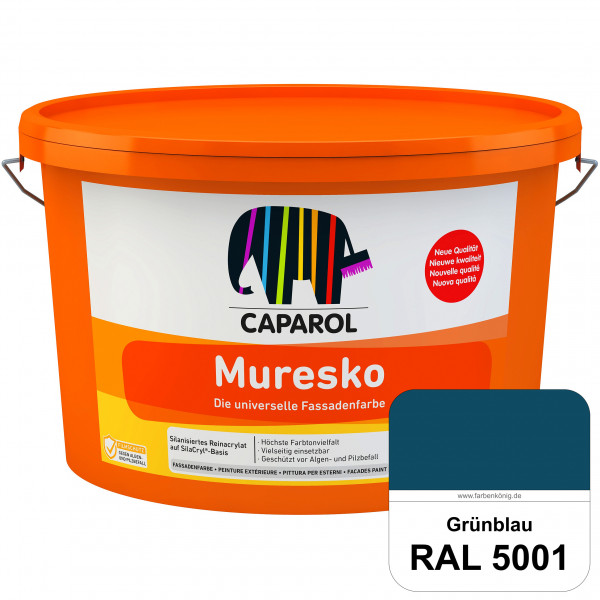 Muresko (RAL 5001 Grünblau) Silanisierte Reinacrylat-Fassadenfarbe auf SilaCryl®-Basis