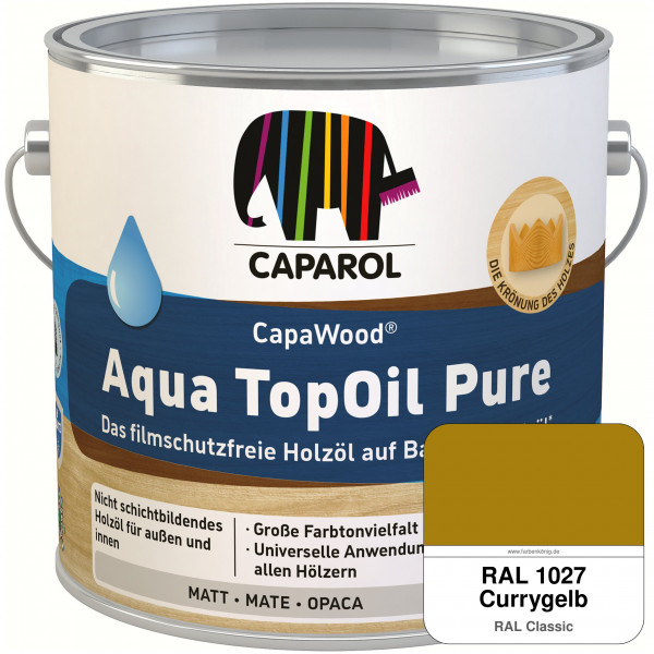 CapaWood® AquaTopOil Pure (RAL 1027 Currygelb) - ersetzt CapaGreen Holz-Öl Aqua