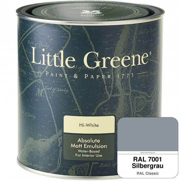 Absolute Matt Emulsion - Sample Pot 250 ml (RAL 7001 Silbergrau)