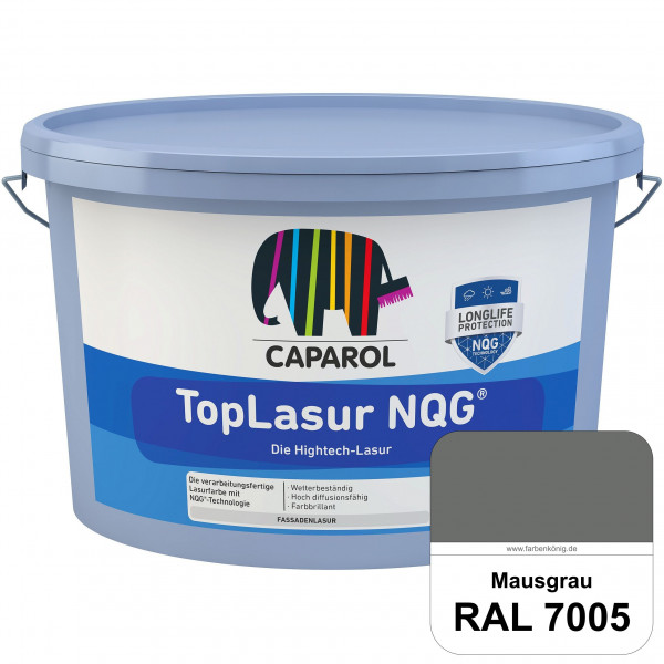 TopLasur NQG® (RAL 7005 Mausgrau) Verarbeitungsfertige Lasur auf Basis der Nano-Quarz-Gitter Technol