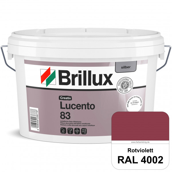 Creativ Lucento 83 (RAL 4002 Rotviolett) Strapazierfähige Deko-Effektfarbe mit metallischer Oberfläc
