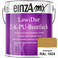 einzA LawiDur 2-K-PU-Buntlack - Seidenglanz (RAL 1024 Ockergelb)