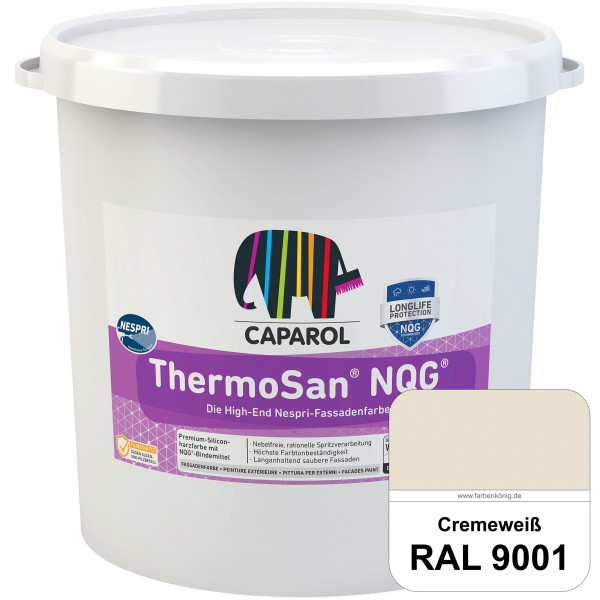 ThermoSan® NQG® Nespri (RAL 9001 Cremeweiß) Siliconharz-Bindemittelkombination mit integrierter Nano