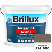 Rausan KR K2 3516 (RAL 7006 Beigegrau) Organisch gebundener Kratzputz für wetterbeständige Oberfläch