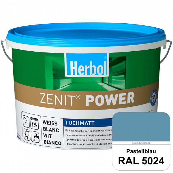 Herbol Zenit Power (RAL 5024 Pastellblau) Superdeckende ELF-Wandfarbe