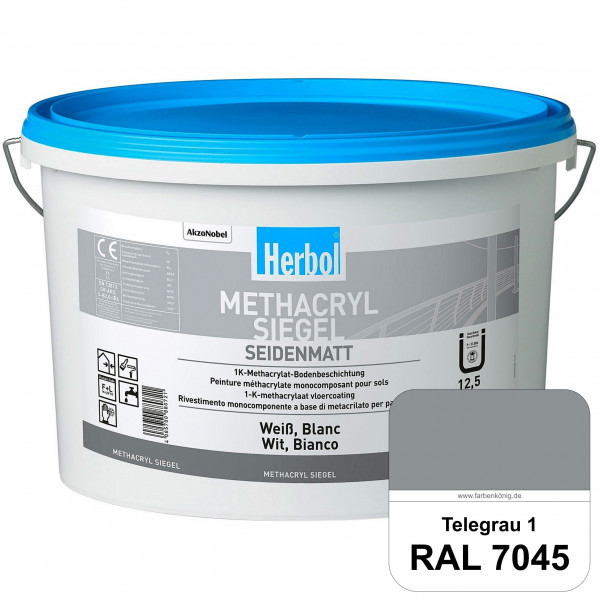 Methacryl Siegel (B-Ware) - 5 Liter (RAL 7045 Telegrau 1)