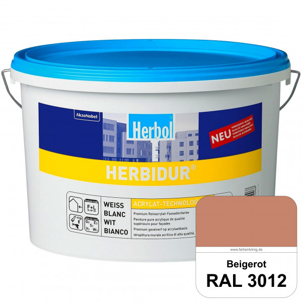 Herbidur (RAL 3012 Beigerot) Reinacrylat-Fassadenfarbe mit Langzeitwetterschutz