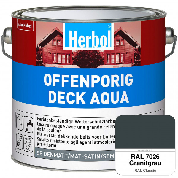 Offenporig-Deck Aqua (RAL 7026 Granitgrau)