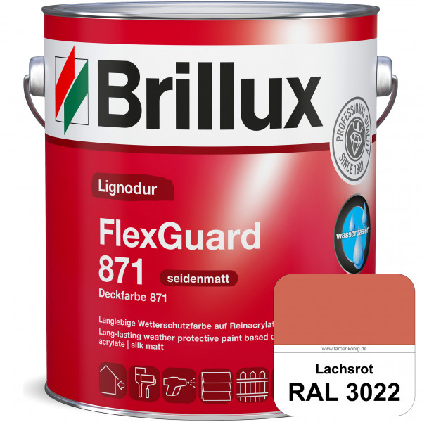 Lignodur FlexGuard 871 (Deckfarbe 871) RAL 3022 Lachsrot