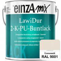 einzA LawiDur 2-K-PU-Buntlack - Hochglanz (RAL 9001 Cremeweiß)