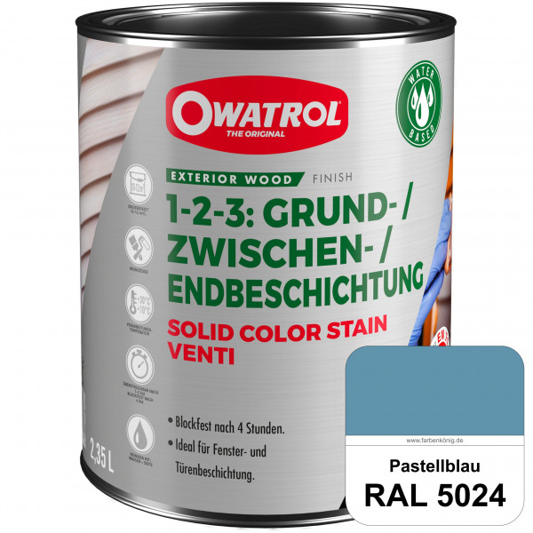 SOLID COLOR STAIN VENTI (RAL 5024 Pastellblau)