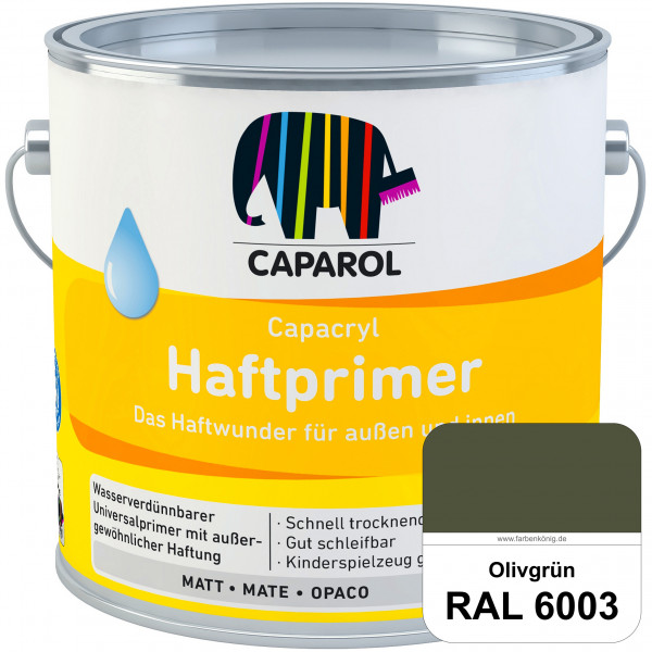 Capacryl Haftprimer (RAL 6003 Olivgrün) Grundierungen Holz, Zink, Hart-PVC, Aluminium, Kupfer (innen