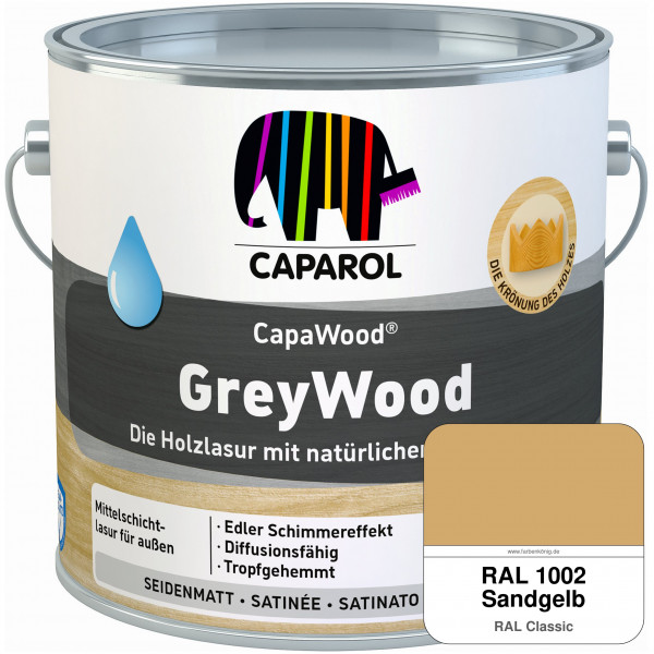 CapaWood® GreyWood (RAL 1002 Sandgelb) - ersetzt Capadur GreyWood