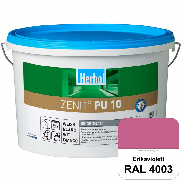 Zenit PU 10 (RAL 4003 Erikaviolett) seidenmatte und strapazierfähige PU-Wandfarbe