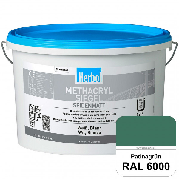 Methacryl Siegel (RAL 6000 Patinagrün) seidenmatte 1K-Beschichtung Böden (Innen & Außen)