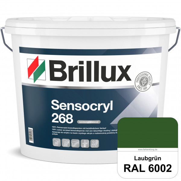Sensocryl ELF 268 (RAL 6002 Laubgrün) hochwertige seidenglänzende & strapazierfähige Reinacrylat-Inn