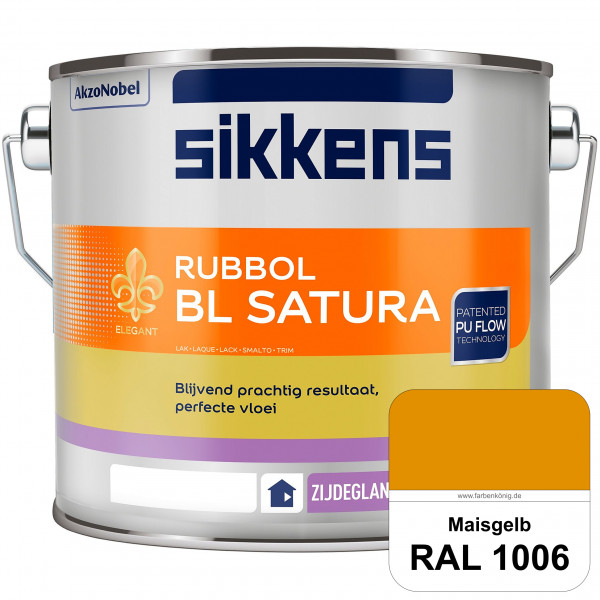 Rubbol BL Satura (RAL 1006 Maisgelb) seidenglänzender PU-Lack (wasserbasiert) innen & außen