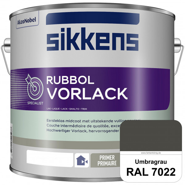 Rubbol Vorlack (RAL 7022 Umbragrau) Aromatenfreier Vorlack der Spitzenklasse (außen & innen)