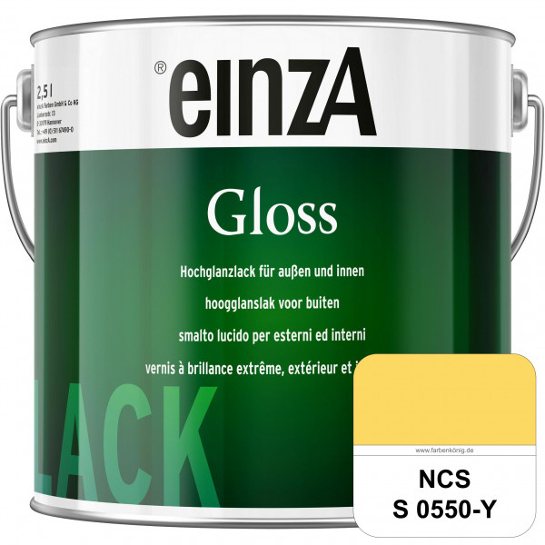 einzA Gloss (NCS S 0550-Y) Hochwertiger Alkydharzlack in Premium-Qualität, hochglänzend.