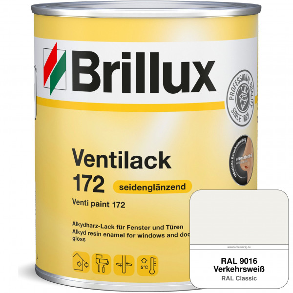 Ventilack Seidenglanz 172 (RAL 9016 Verkehrsweiß)