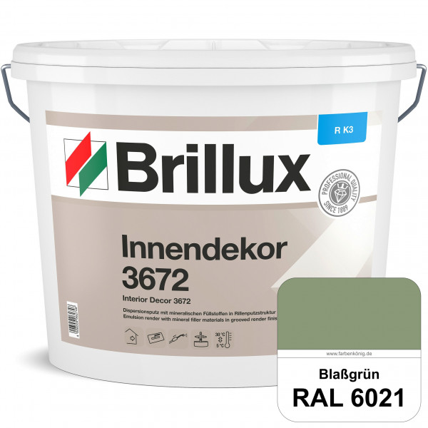 Innendekor ELF R-K3 3672 (RAL 6021 Blassgrün) Kratzputz zur Erzielung dekorativer und strapazierfähi