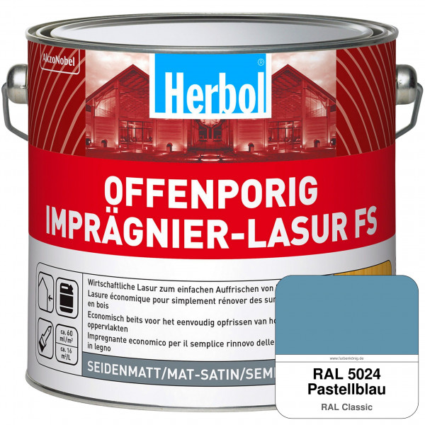 Offenporig Imprägnier-Lasur FS (RAL 5024 Pastellblau)
