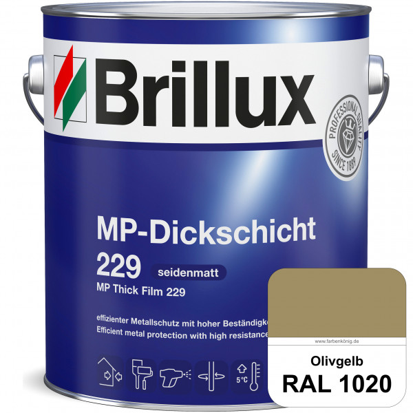 MP-Dickschicht 229 (RAL 1020 Olivgelb) Korrosionsschutz für grundierten Eisen- & Stahl sowie für Zin