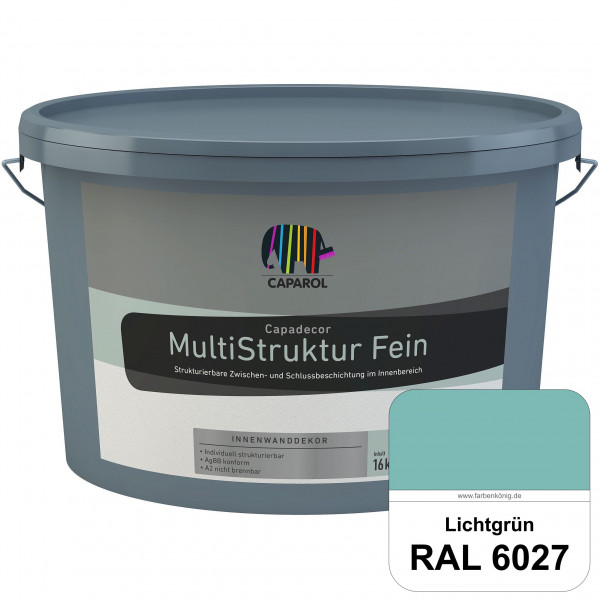 Capadecor MultiStruktur fein (RAL 6027 Lichtgrün) quarzgefüllte Zwischen- und Schlußbeschichtung in