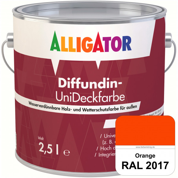 ALLIGATOR Diffundin-UniDeckfarbe (RAL 2017 Orange)
