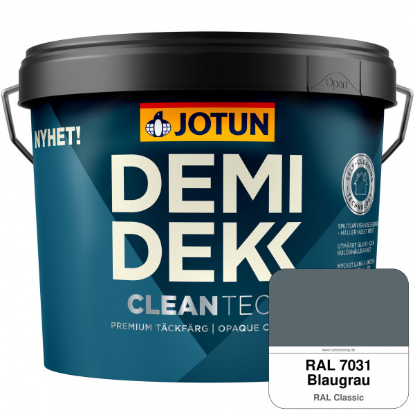 DEMIDEKK Cleantech - Deckende Holzfarbe für Außen (RAL 7031 Blaugrau)