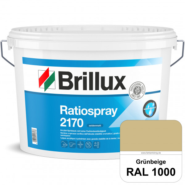 Ratiospray 2170 (RAL 1000 Grünbeige) wasserbasierter, seidenmatter & farbtonbeständiger Allround-Spr