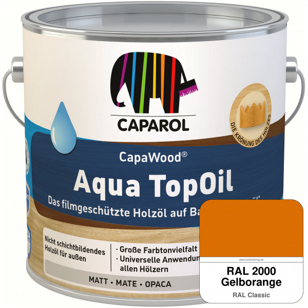 CapaWood® AquaTopOil (RAL 2000 Gelborange)