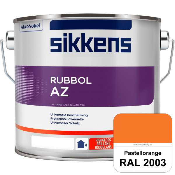 Rubbol AZ (RAL 2003 Pastellorange) Hochwertiger, universeller Hochglanzlack (lösemittelhaltig) außen