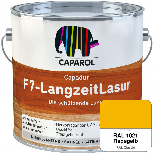 Capadur F7-LangzeitLasur (RAL 1021 Rapsgelb)