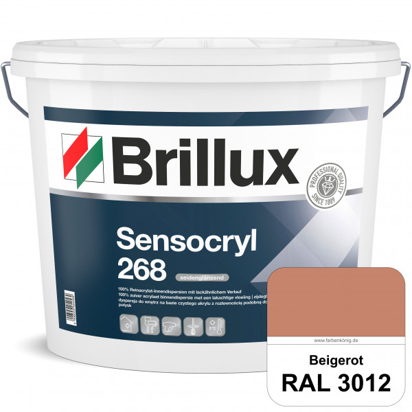 Sensocryl ELF 268 (RAL 3012 Beigerot) hochwertige seidenglänzende & strapazierfähige Reinacrylat-Inn