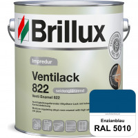 Impredur Ventilack 822 (RAL 5010 Enzianblau) Seidenglanzlack (lösemittelhaltig) Fenster & Türen inne