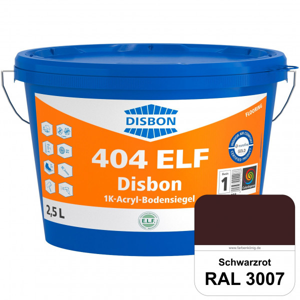 Disbon 404 ELF 1K-Acryl-Bodensiegel (RAL 3007 Schwarzrot) 1K PU-verstärkte, emissions- und lösemitte