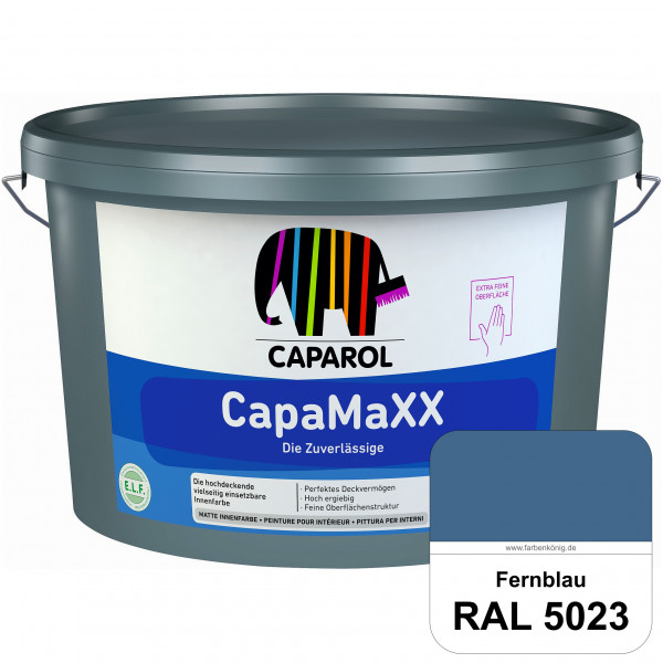 CapaMaXX (RAL 5023 Fernblau) tuchmatte Innenfarbe mit hohem Deckvermögen und Ergiebigkeit