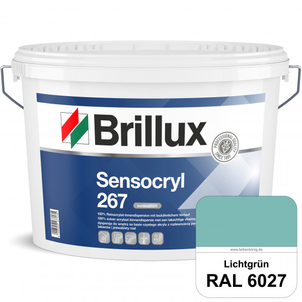 Sensocryl ELF 267 (RAL 6027 Lichtgrün) seidenmatt hochwertige Reinacrylat-Innendispersion für Artzpr